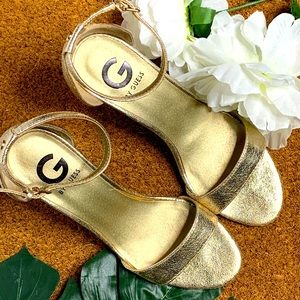 3” Gold Metallic Sandals